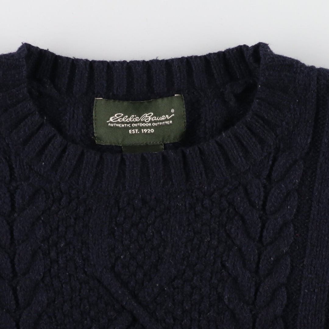 Eddie Bauer Cable Knit Acrylic x Cotton Knit Sweater Men's XL /eaa370416