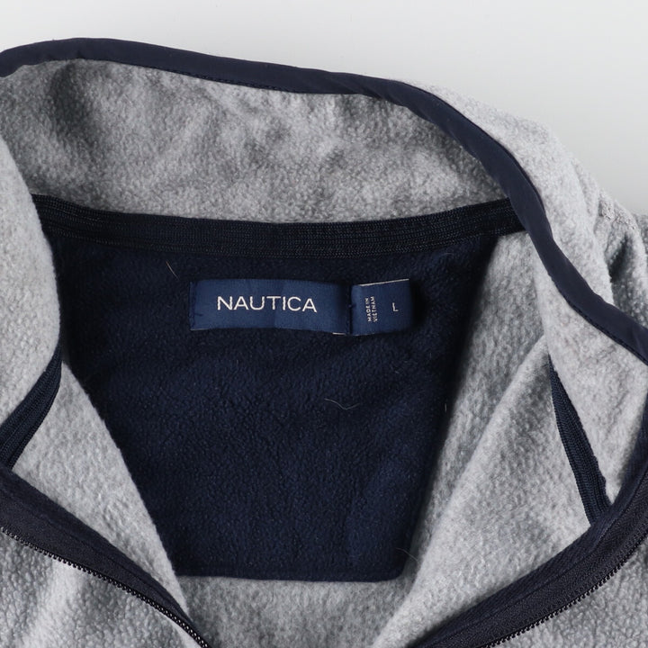 NAUTICA Half Zip Fleece Pullover Men's L /eaa370510