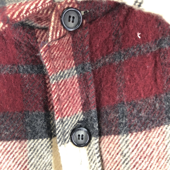 70'S WOOLRICH Check Pattern Wool Box Shirt Men's L Vintage / eaa370658