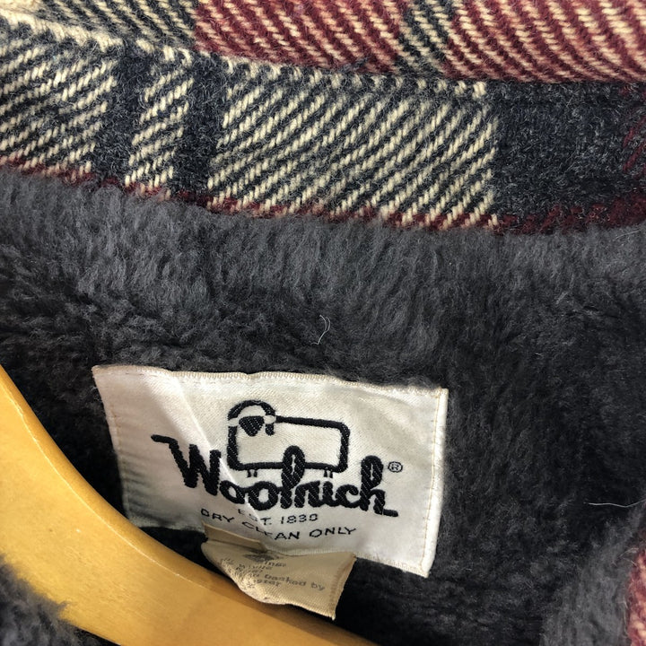 70'S WOOLRICH Check Pattern Wool Box Shirt Men's L Vintage / eaa370658