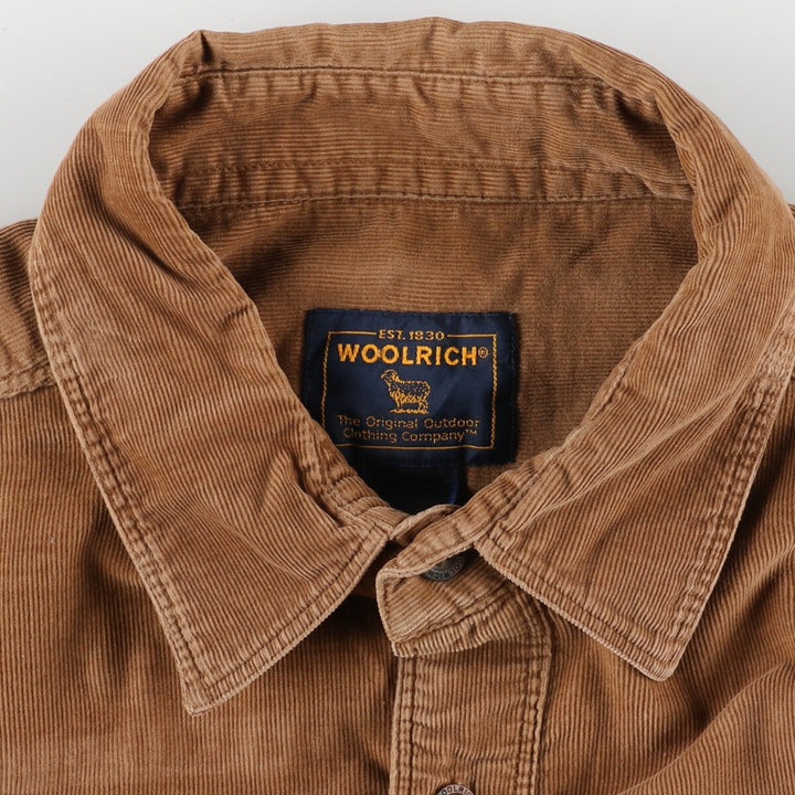 WOOLRICH Long Sleeve Corduroy Shirt Men's XL /eaa370726