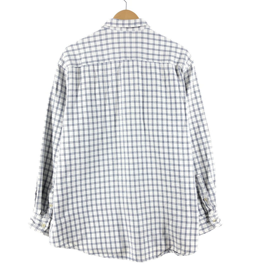 NAUTICA Check Pattern Long Sleeve Flannel Shirt Men's XL /eaa370872