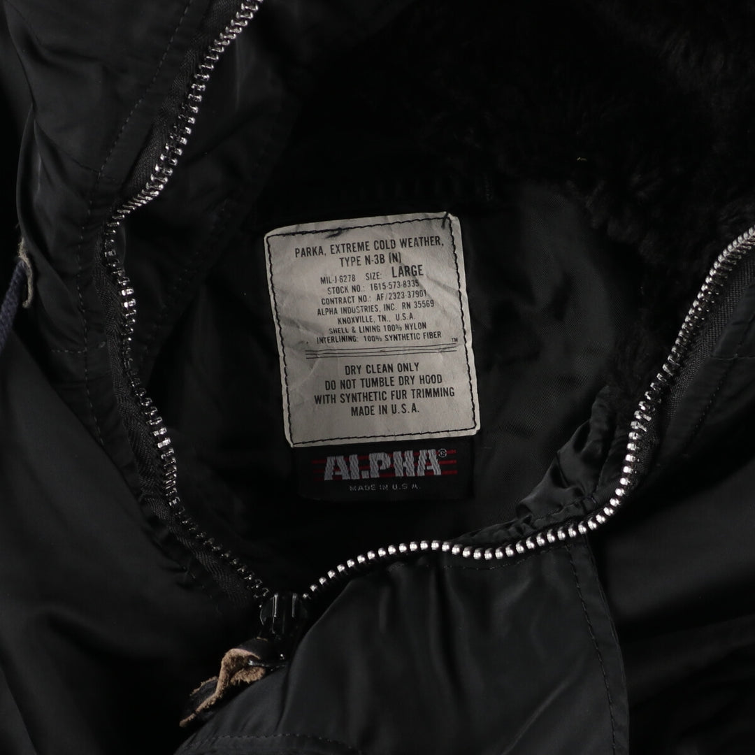 Civilian item, big size, Alpha ALPHA N-3B military jacket, made in USA, men's XXXL /eaa370999