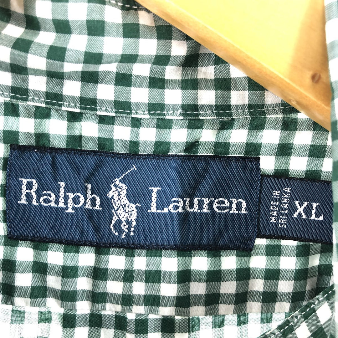 Ralph Lauren Long Sleeve Button Down Check Shirt Men's XL /eaa371330