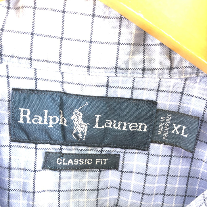 Ralph Lauren Classic Fit Long Sleeve Button Down Check Shirt Men's XL /eaa371340