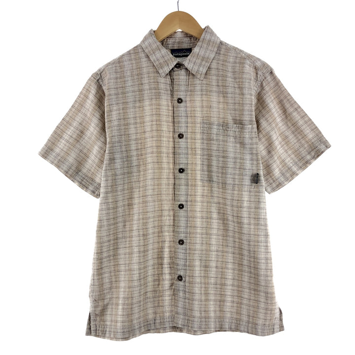 Patagonia Short Sleeve Check Shirt Men's M /eaa371412