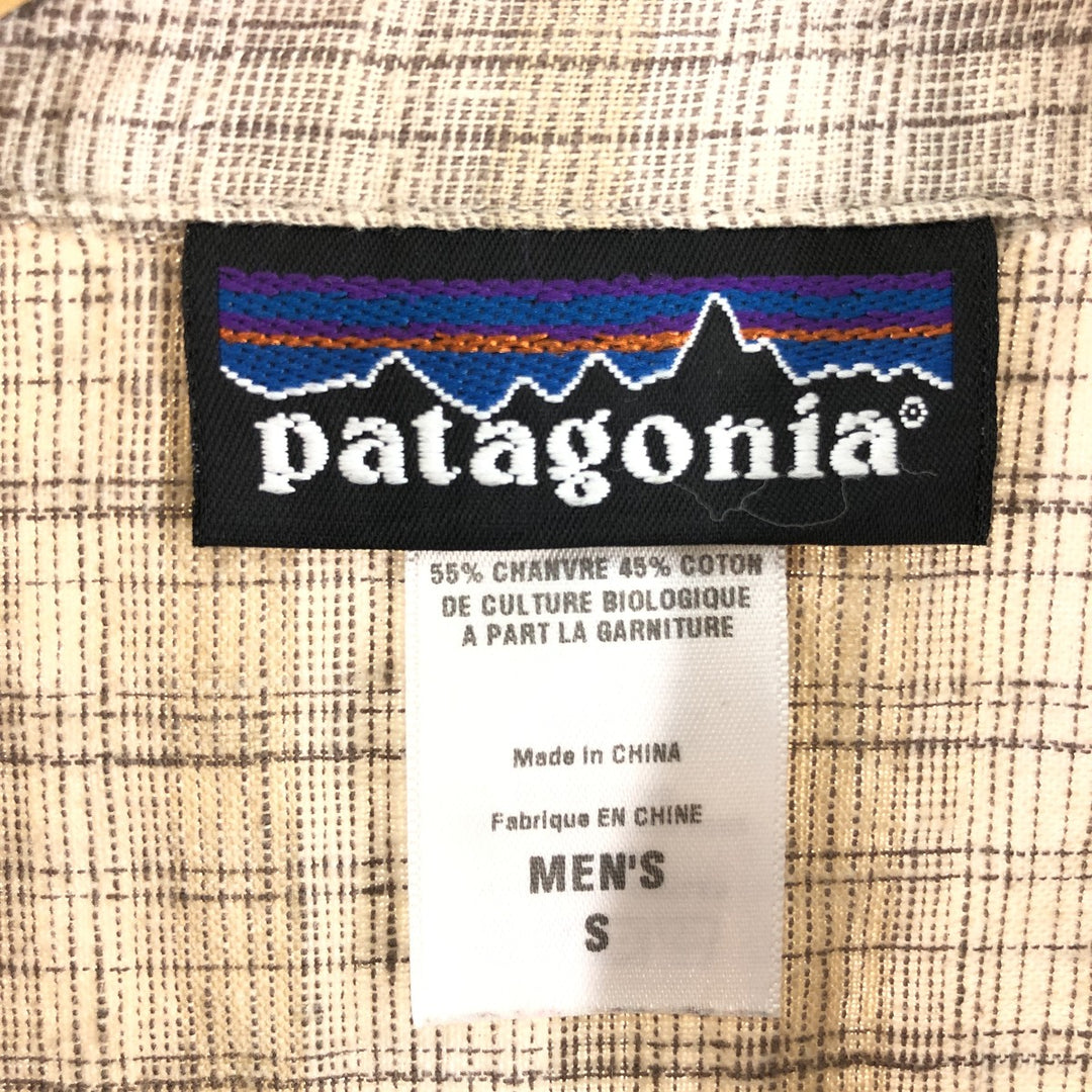 Patagonia Short Sleeve Check Shirt Men's M /eaa371412