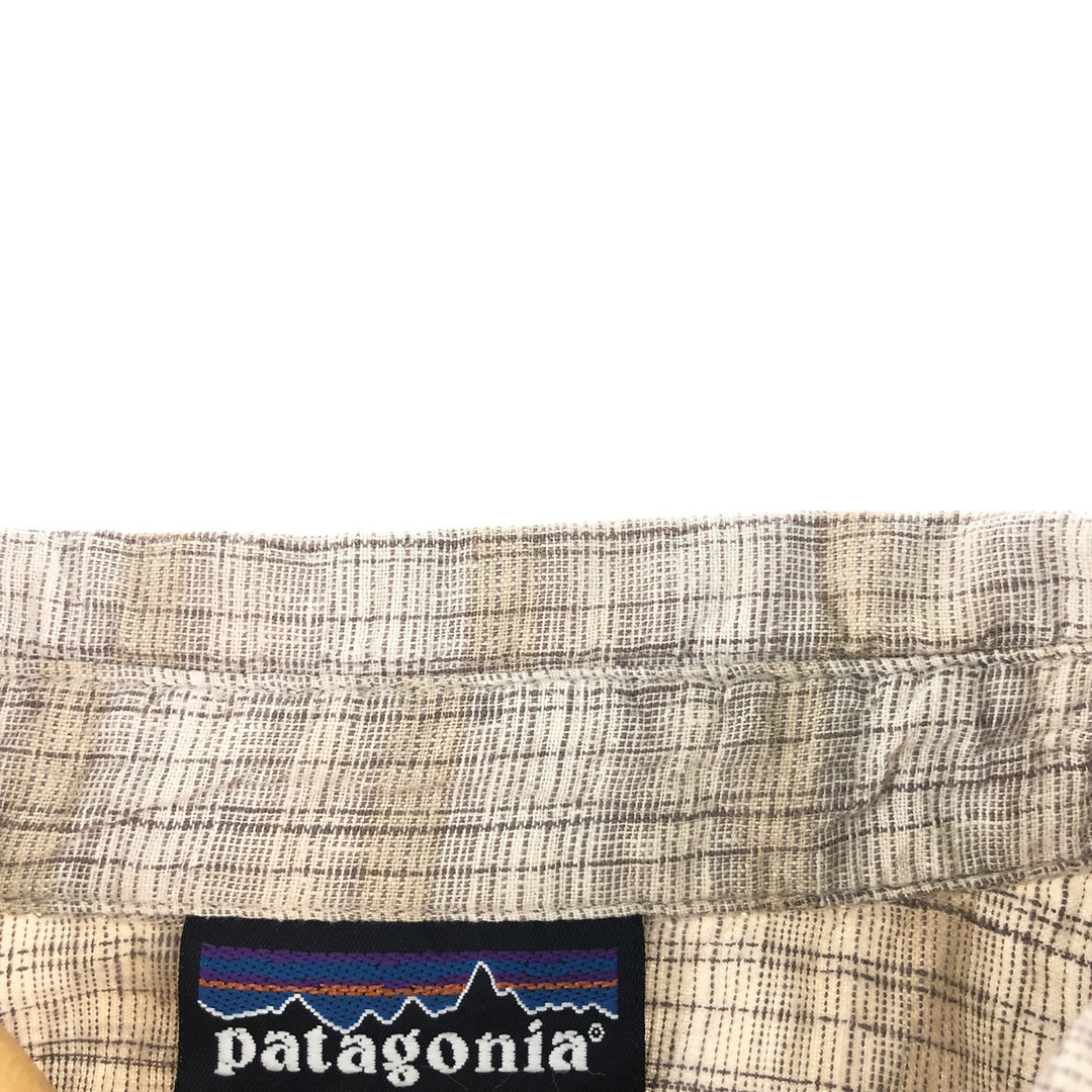 Patagonia Short Sleeve Check Shirt Men's M /eaa371412