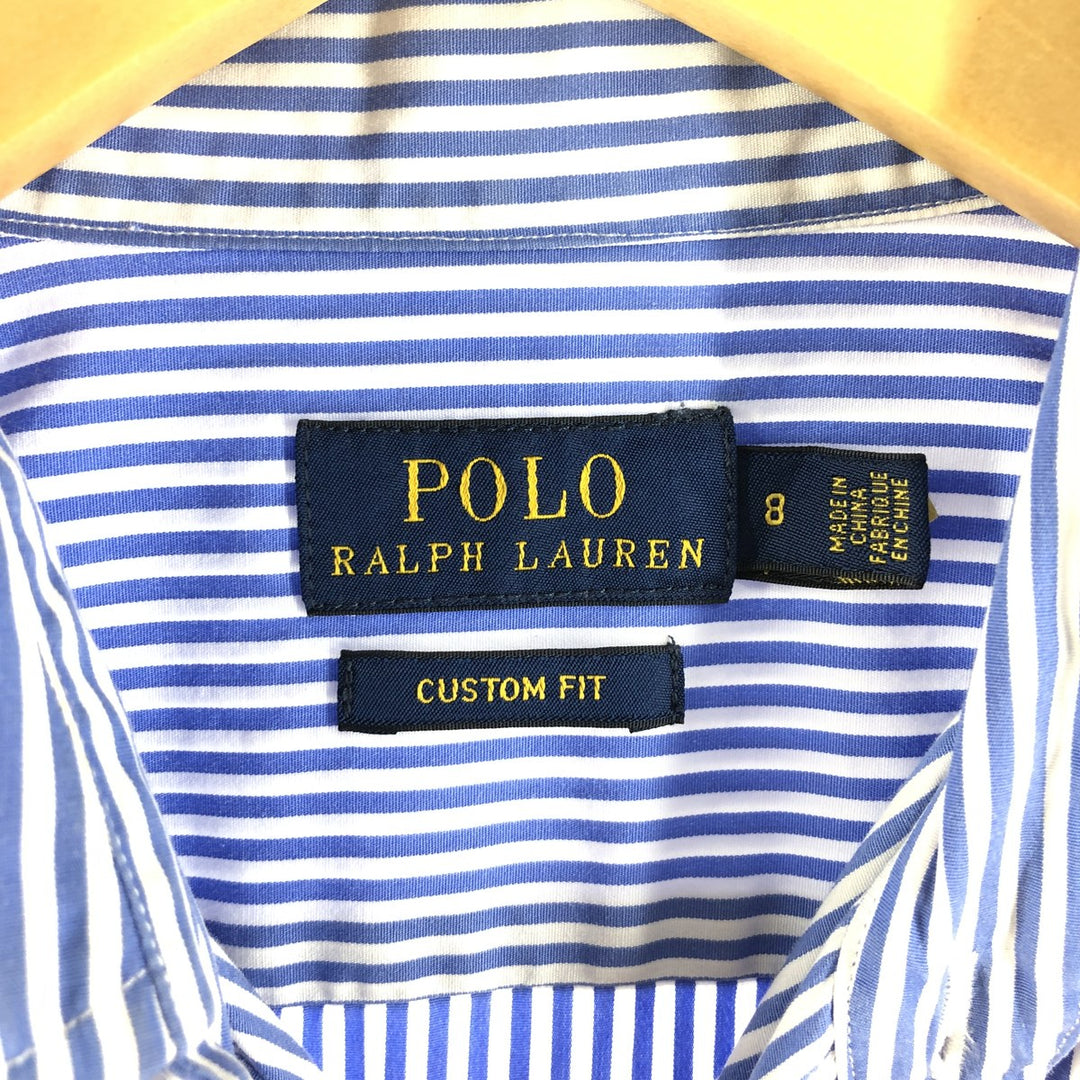 Ralph Lauren POLO RALPH LAUREN CUSTOM FIT long sleeve striped shirt women's L /eaa371431