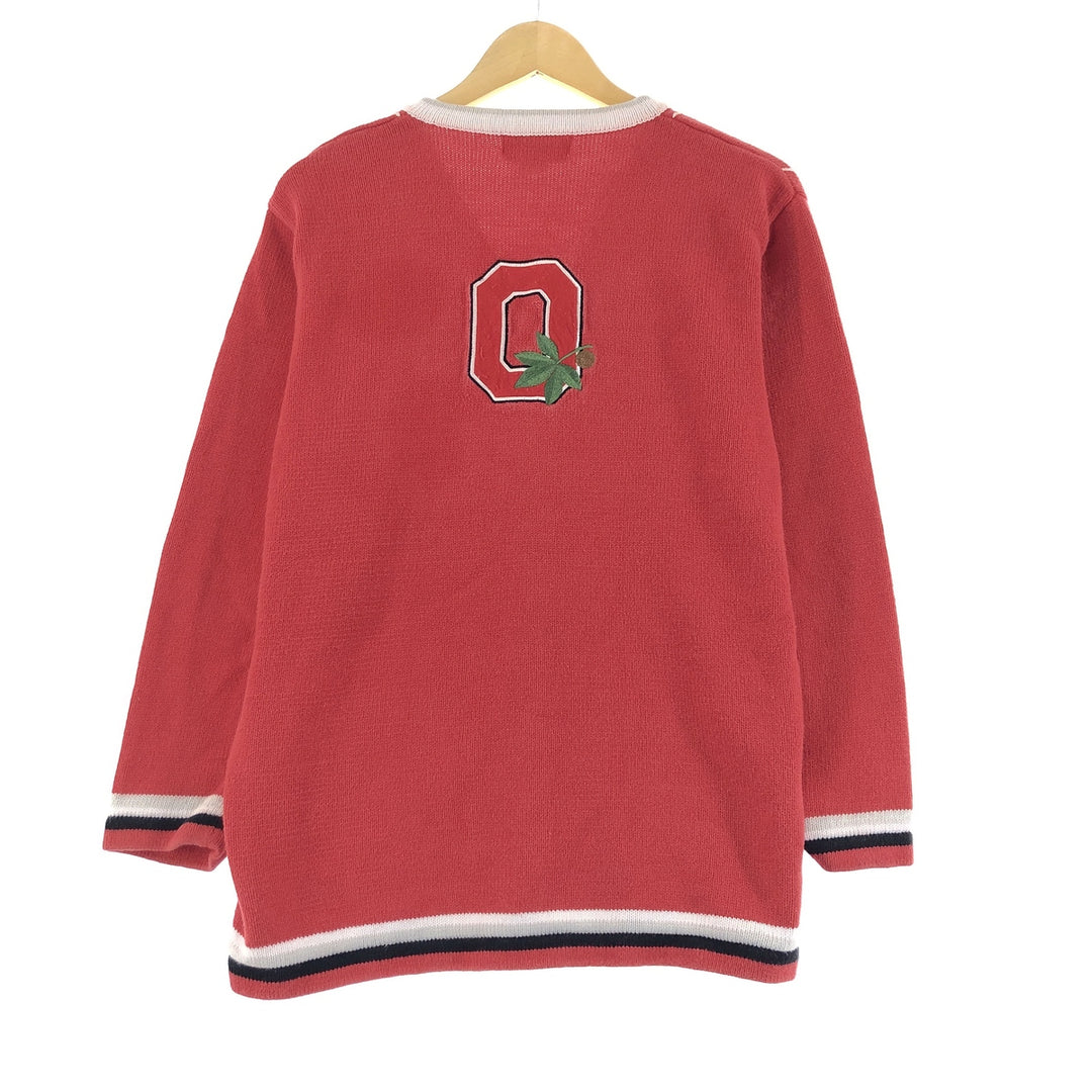 JTWO OHIO STATE BUCKEYES Ramie x Cotton Knit Cardigan Men's M /eaa371750