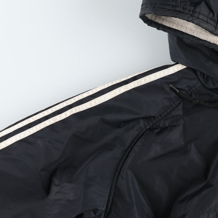 90'S Adidas Reversible Nylon x Fleece Hoodie Men's L Vintage /eaa372174