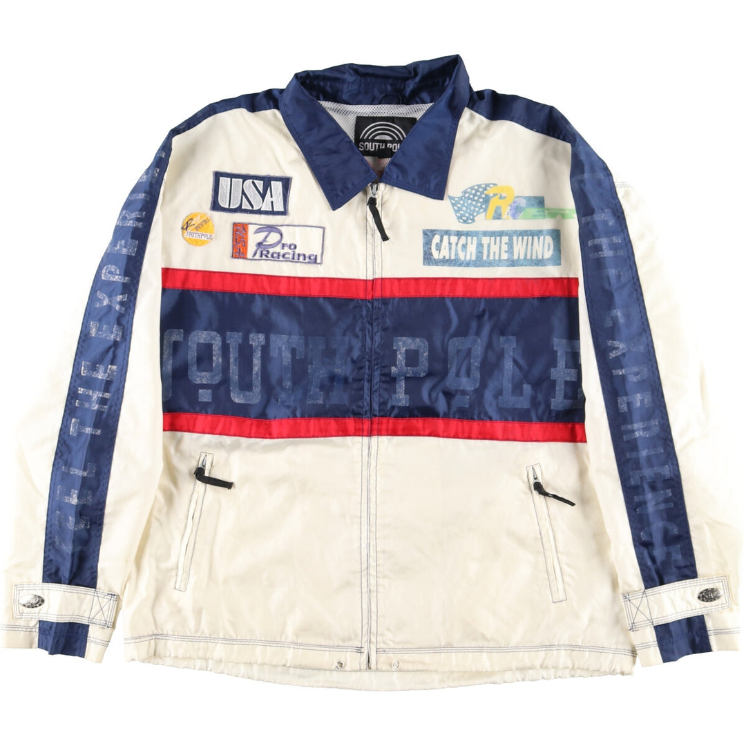 SOUTH POLE Double-sided Print Nylon Racing Jacket Men's XXL /eaa372213