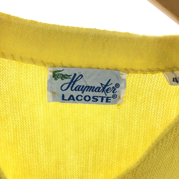 70'S Lacoste Haymaker Acrylic Knit Cardigan Made in USA Men's M Vintage /eaa372302