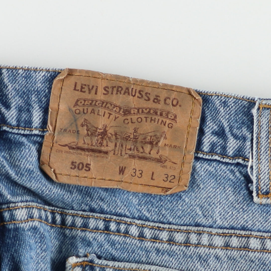 90'S Levi's 505 Orange Tab Tapered Jeans Denim Pants Men's W32 Vintage / eaa372368