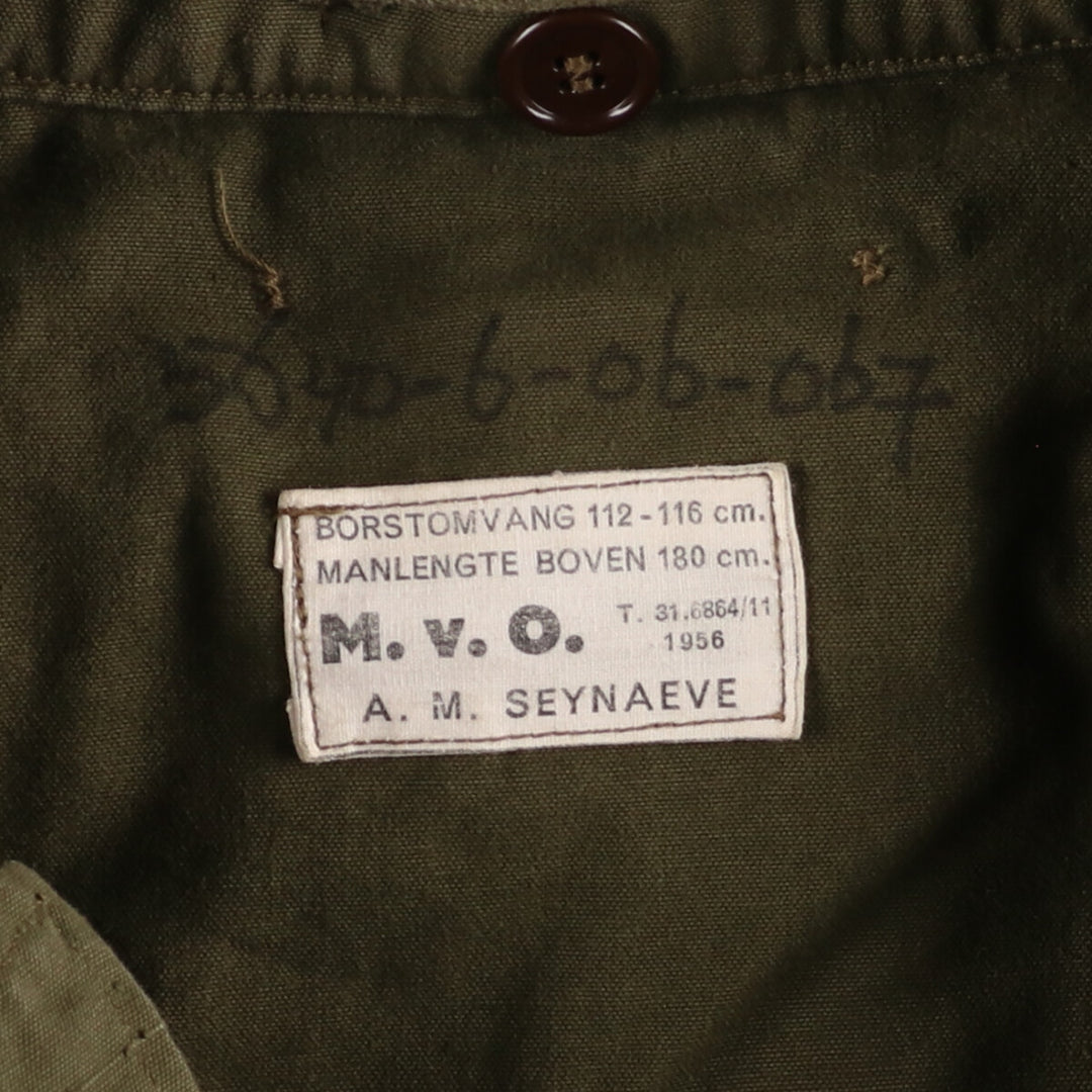 1950'S Dutch military genuine military field jacket, men's XL, vintage / eaa372411