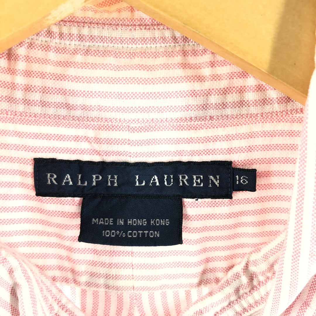 Ralph Lauren Long Sleeve Button Down Striped Shirt Women's L /eaa372592