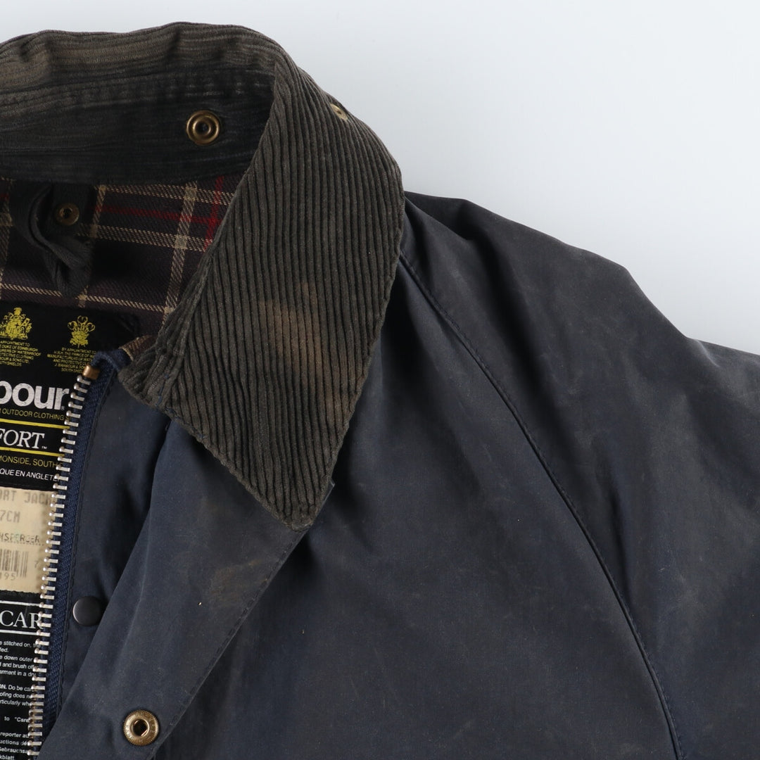 90'S Barbour BEAUFORT 3 Warrant Oiled Hunting Jacket Made in England C46 Men's XL /eaa372649