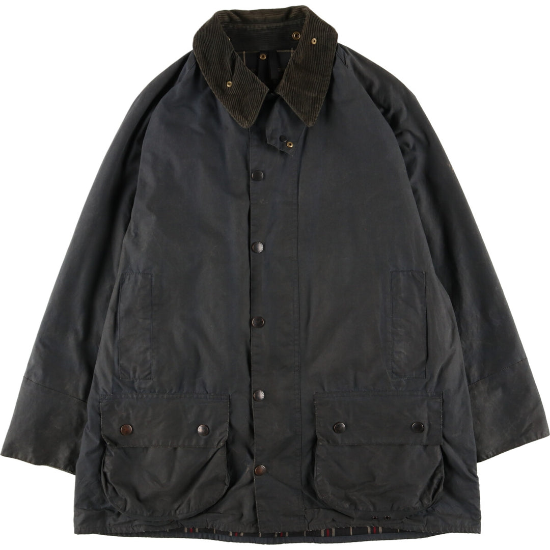 90'S Barbour Beaufort Old 3 Warrant Oiled Hunting Jacket Made in England C46 Men's XL Vintage /eaa372650