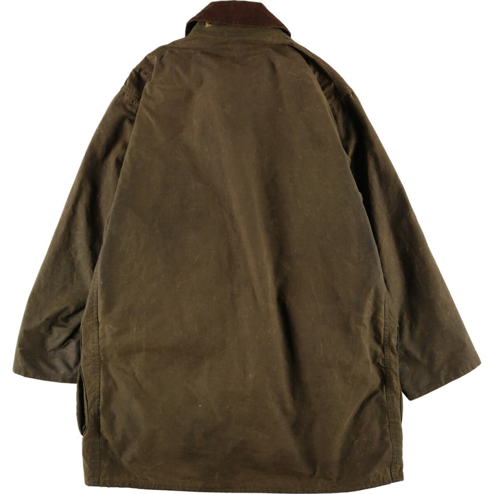 80'S Barbour BORDER Old 3 Warrant Waxed Cotton Oiled Jacket Made in England C40 Men's M /eaa372657