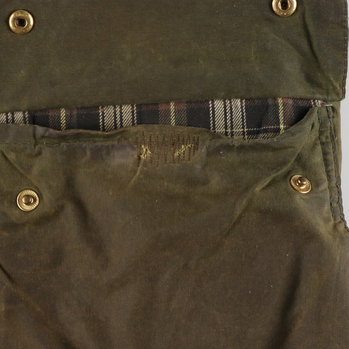 80'S Barbour BORDER Old 3 Warrant Waxed Cotton Oiled Jacket Made in England C40 Men's M /eaa372657