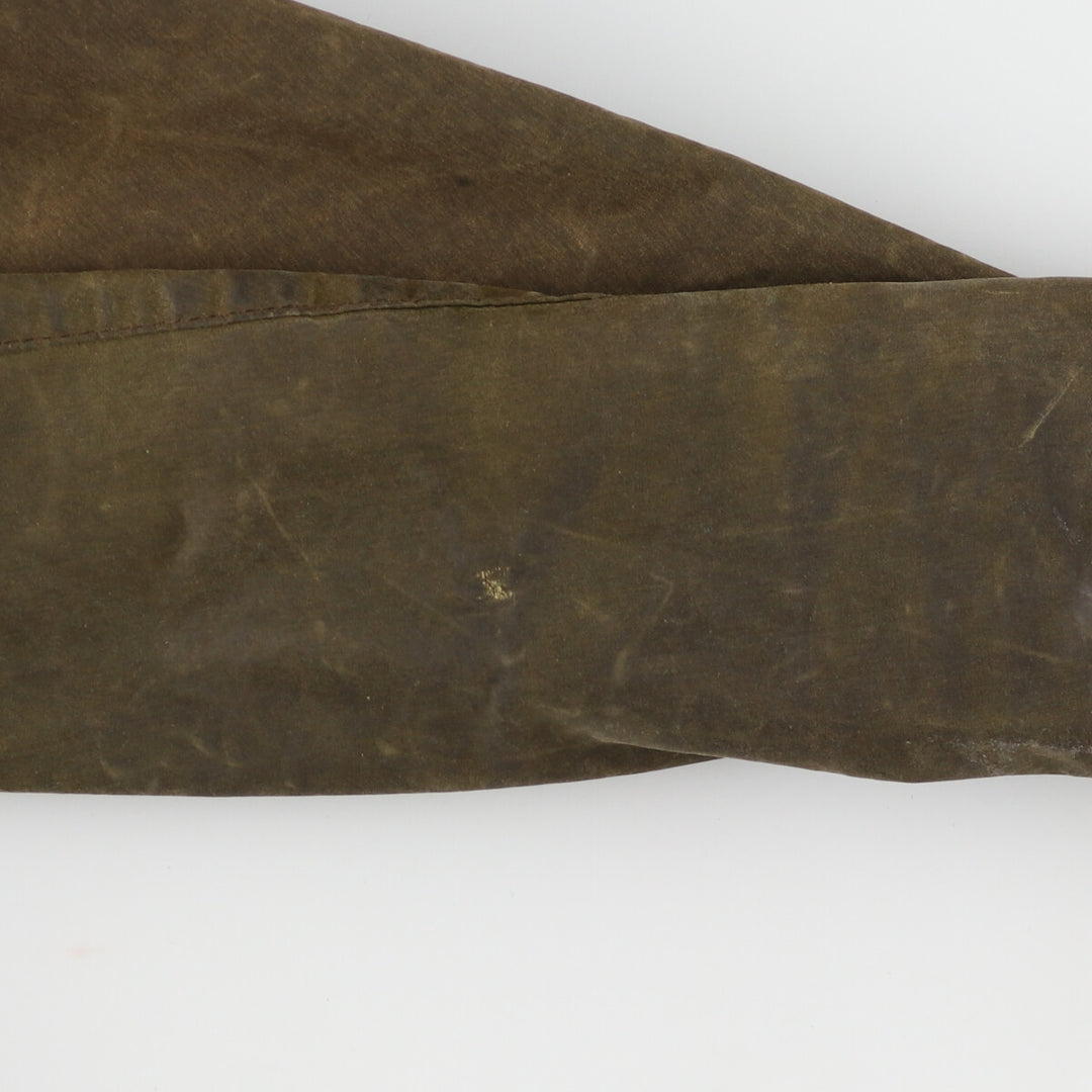 80'S Barbour BORDER Old 3 Warrant Waxed Cotton Oiled Jacket Made in England C40 Men's M /eaa372657