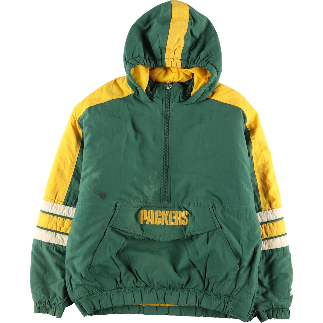 90'S Starter NFL GREEN BAY PACKERS Padded Hoodie Men's L Vintage /eaa372888