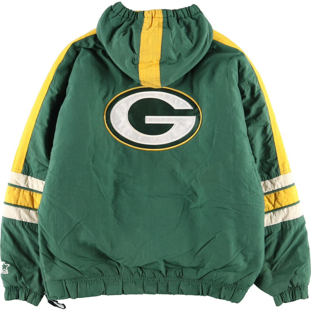 90'S Starter NFL GREEN BAY PACKERS Padded Hoodie Men's L Vintage /eaa372888