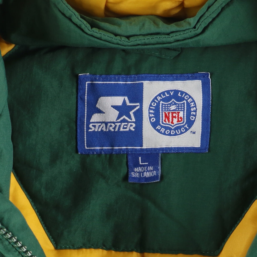 90'S Starter NFL GREEN BAY PACKERS Padded Hoodie Men's L Vintage /eaa372888