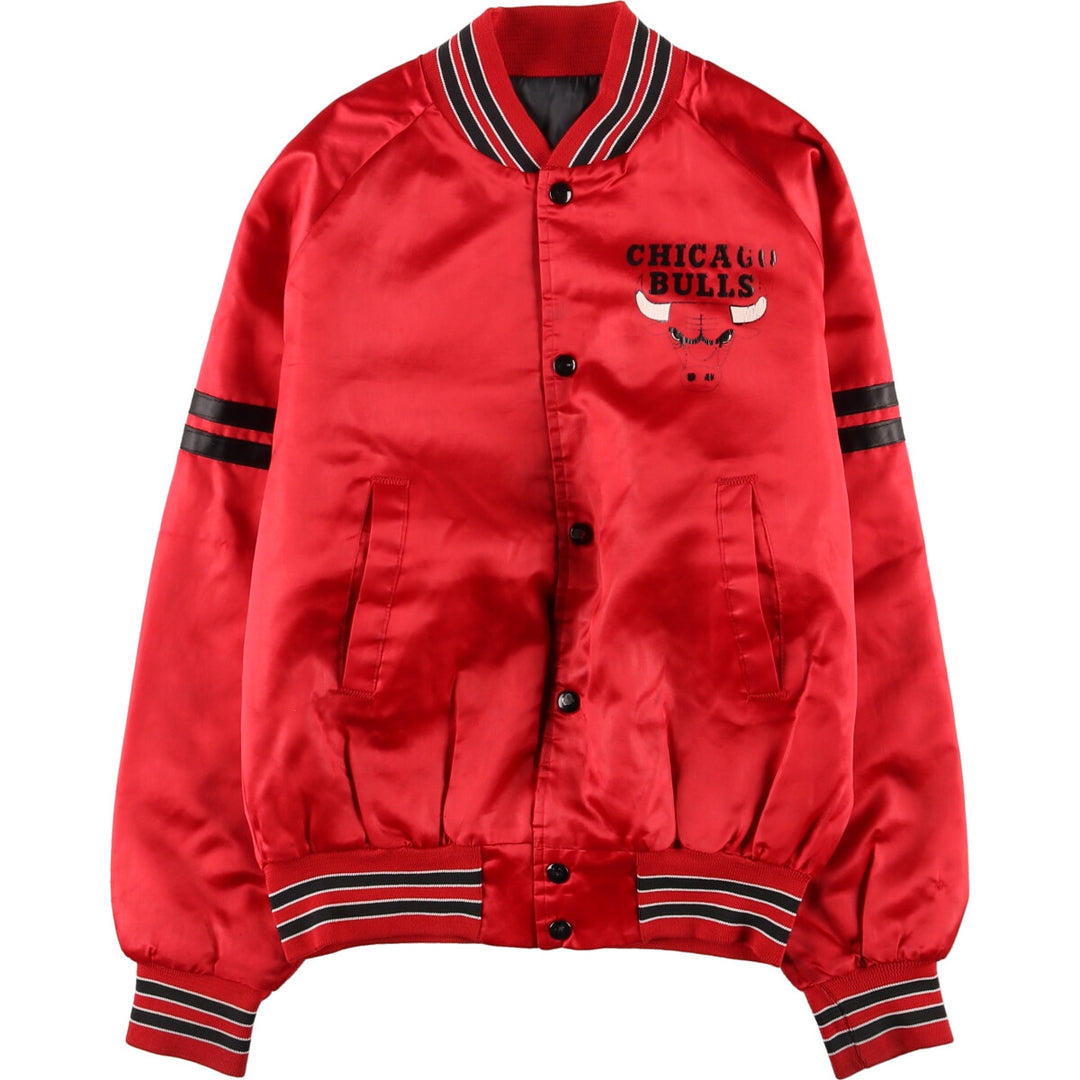 90'S NBA Chicago Bulls Nylon Stadium Jacket Award Jacket Varsity Jacket Men's S Vintage /eaa372889