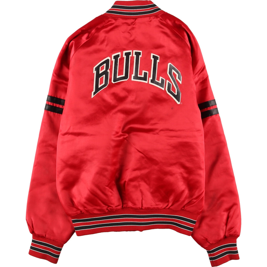 90'S NBA Chicago Bulls Nylon Stadium Jacket Award Jacket Varsity Jacket Men's S Vintage /eaa372889