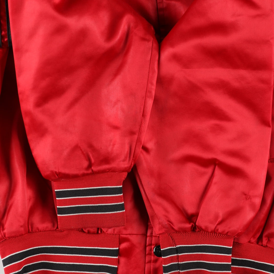 90'S NBA Chicago Bulls Nylon Stadium Jacket Award Jacket Varsity Jacket Men's S Vintage /eaa372889