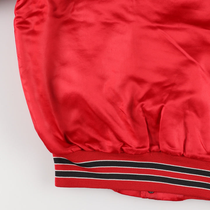 90'S NBA Chicago Bulls Nylon Stadium Jacket Award Jacket Varsity Jacket Men's S Vintage /eaa372889