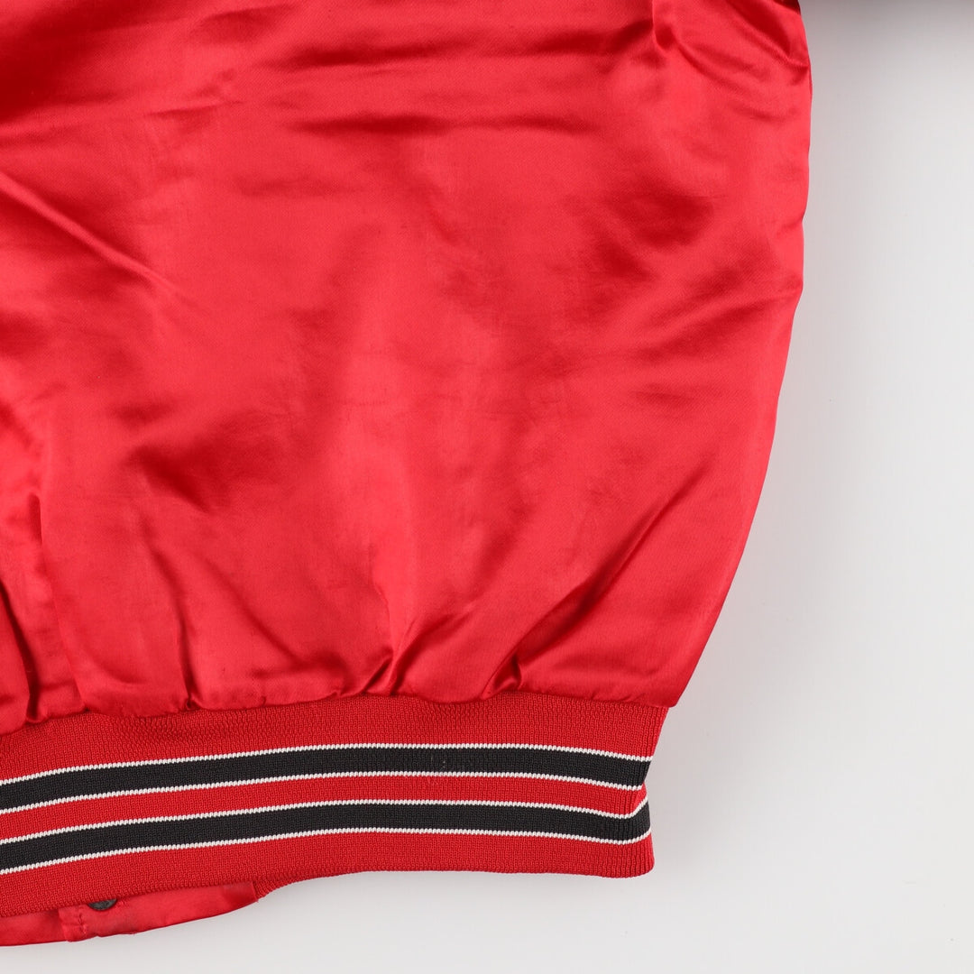 90'S NBA Chicago Bulls Nylon Stadium Jacket Award Jacket Varsity Jacket Men's S Vintage /eaa372889