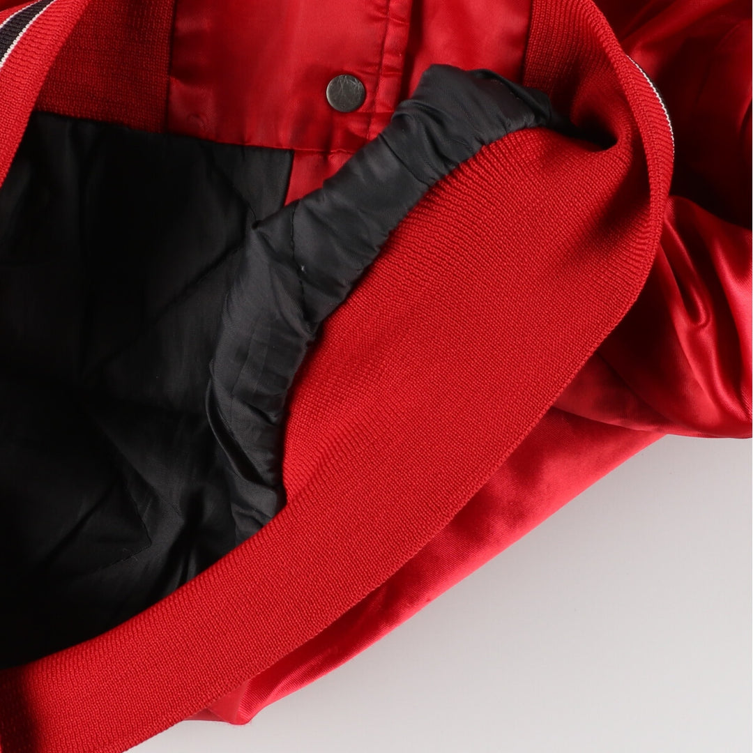 90'S NBA Chicago Bulls Nylon Stadium Jacket Award Jacket Varsity Jacket Men's S Vintage /eaa372889