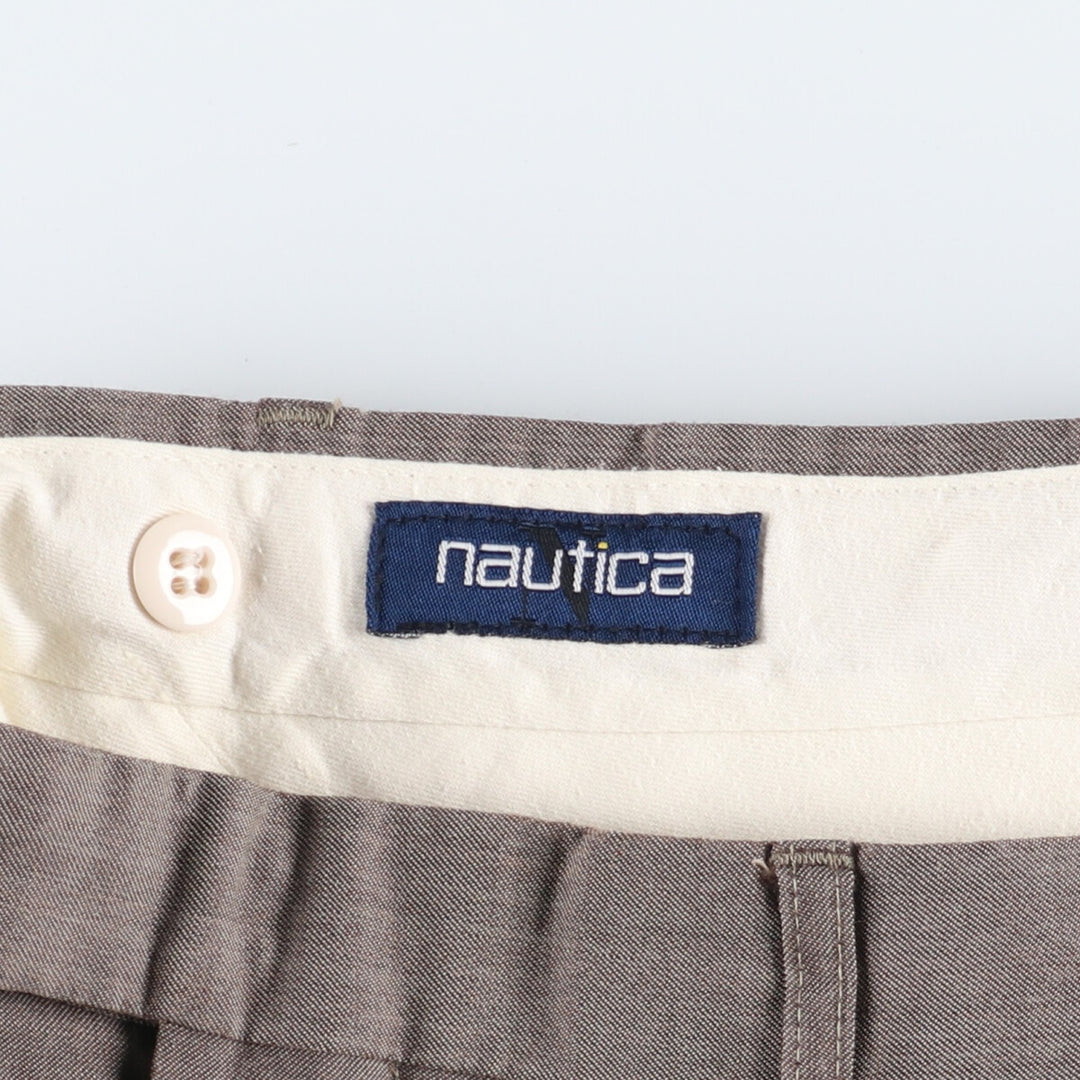 90'S NAUTICA Two-pleat Slacks Pants Men's W34 Vintage / eaa372963