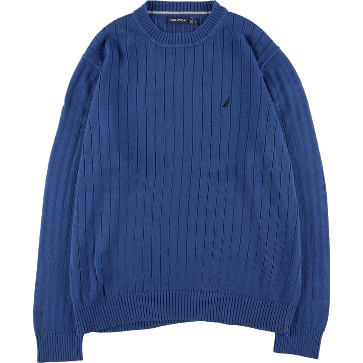 NAUTICA Ribbed Cotton Knit Sweater Men's L /eaa373042