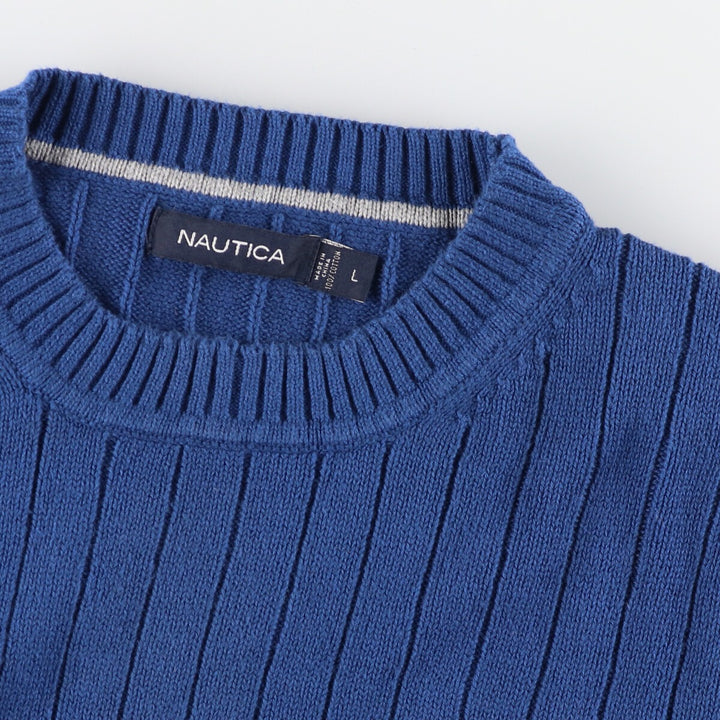 NAUTICA Ribbed Cotton Knit Sweater Men's L /eaa373042