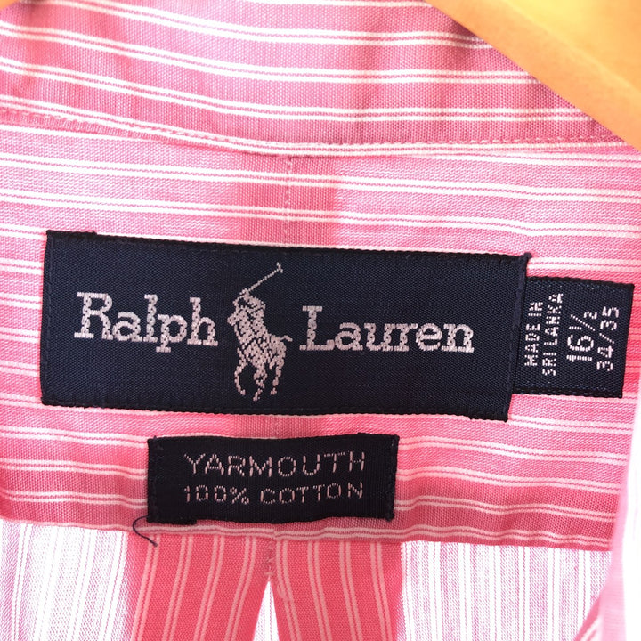 Ralph Lauren YARMOUTH Long Sleeve Button Down Striped Shirt Men's XL /eaa373136