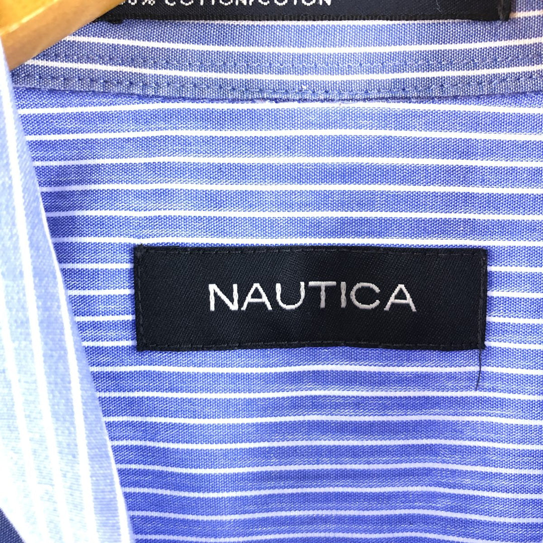 NAUTICA Long Sleeve Button Down Striped Shirt Men's XL /eaa373603