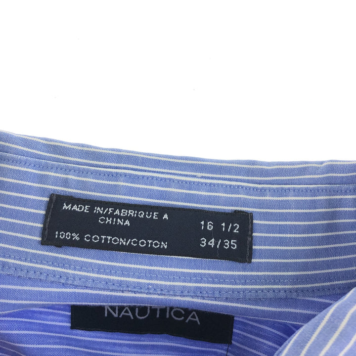 NAUTICA Long Sleeve Button Down Striped Shirt Men's XL /eaa373603