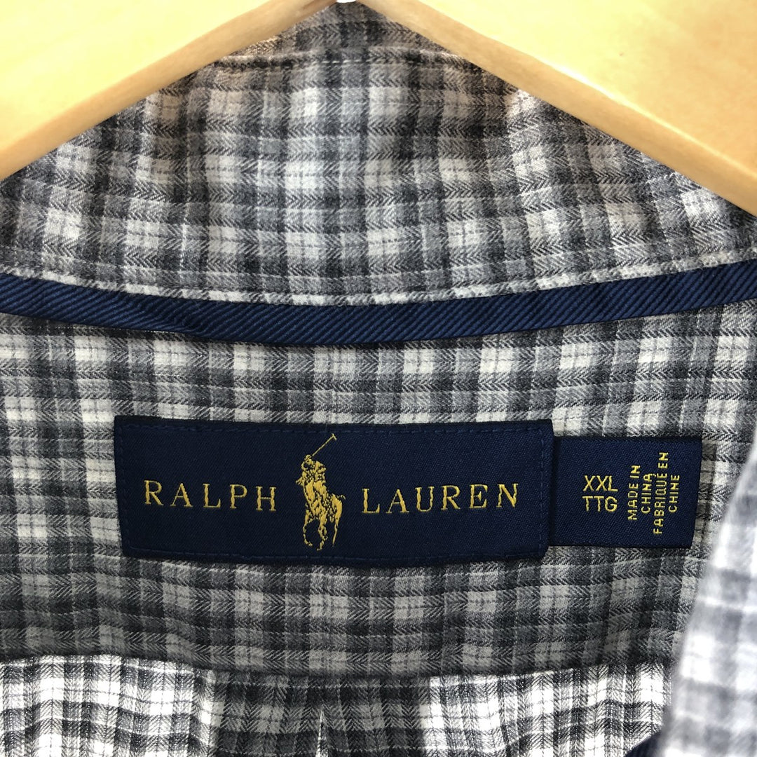 Ralph Lauren Long Sleeve Button Down Check Shirt Men's XXL /eaa373673