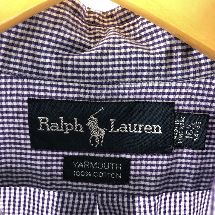 Ralph Lauren YARMOUTH Long Sleeve Button Down Check Shirt Men's XL /eaa373674