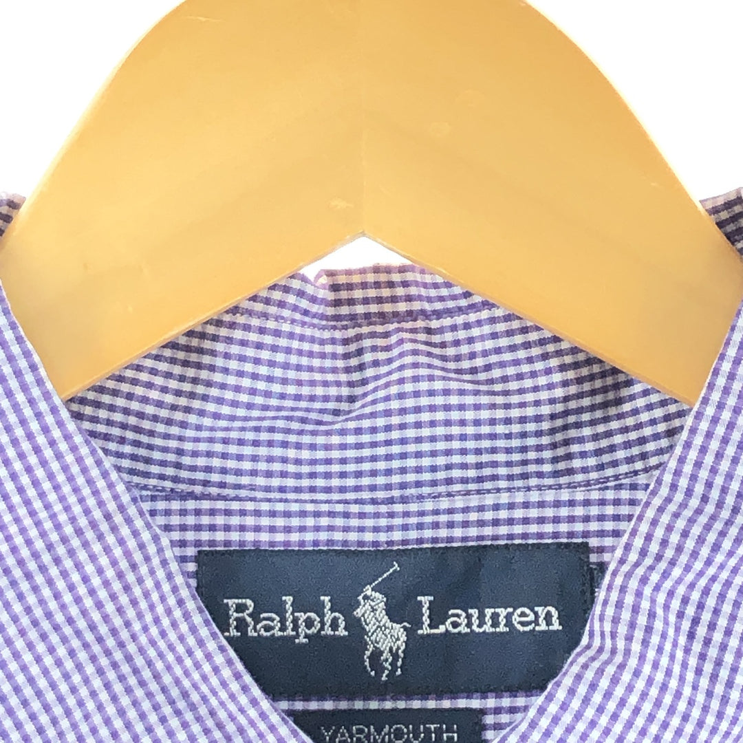 Ralph Lauren YARMOUTH Long Sleeve Button Down Check Shirt Men's XL /eaa373674