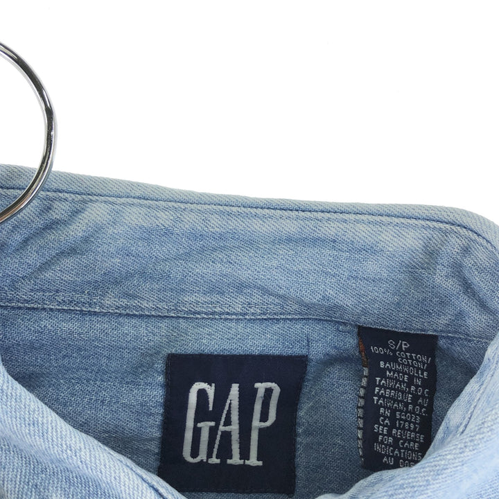 90'S GAP Long Sleeve Denim Shirt Men's M /eaa373746