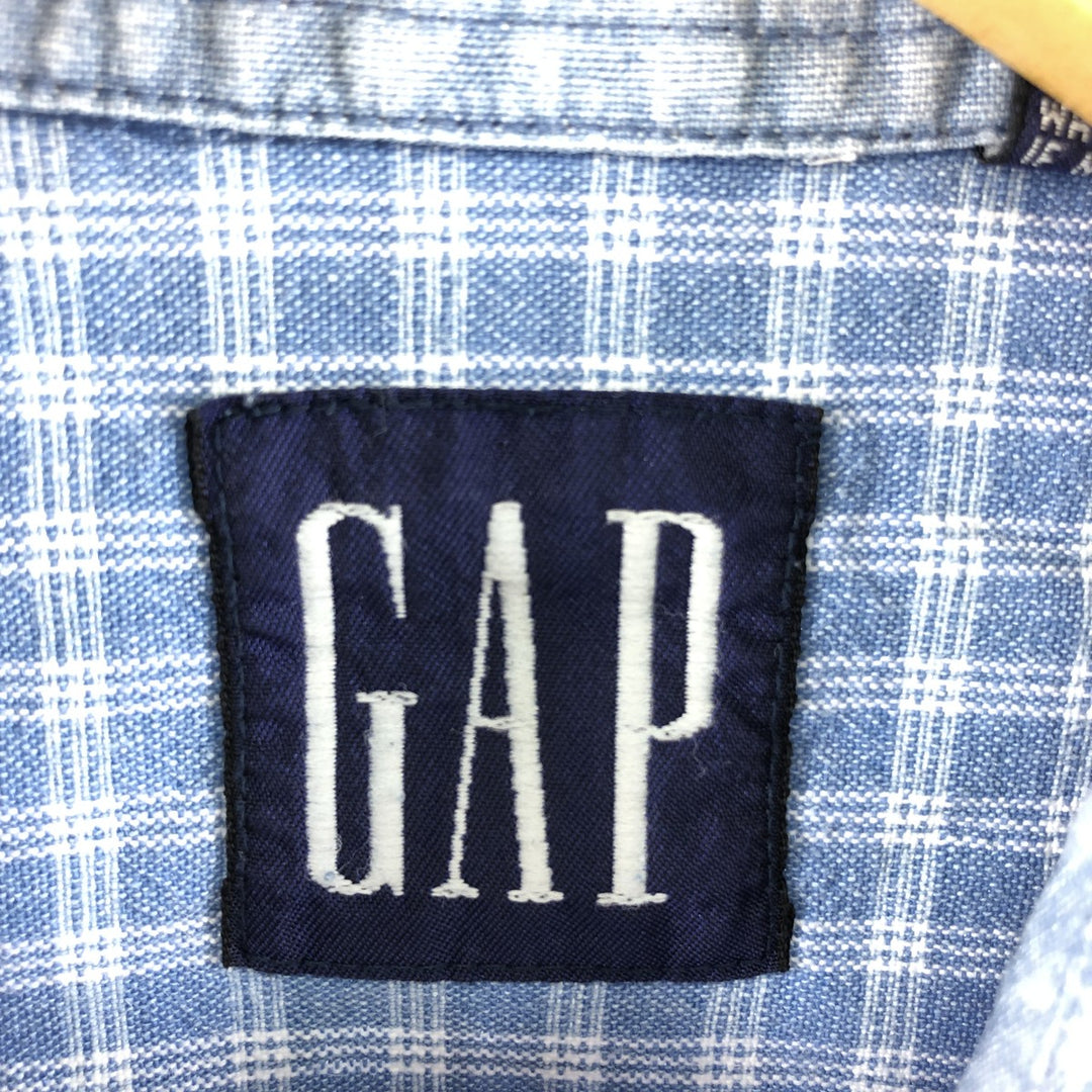 90'S GAP Old Gap Long Sleeve Check Shirt Men's L Vintage /eaa373824