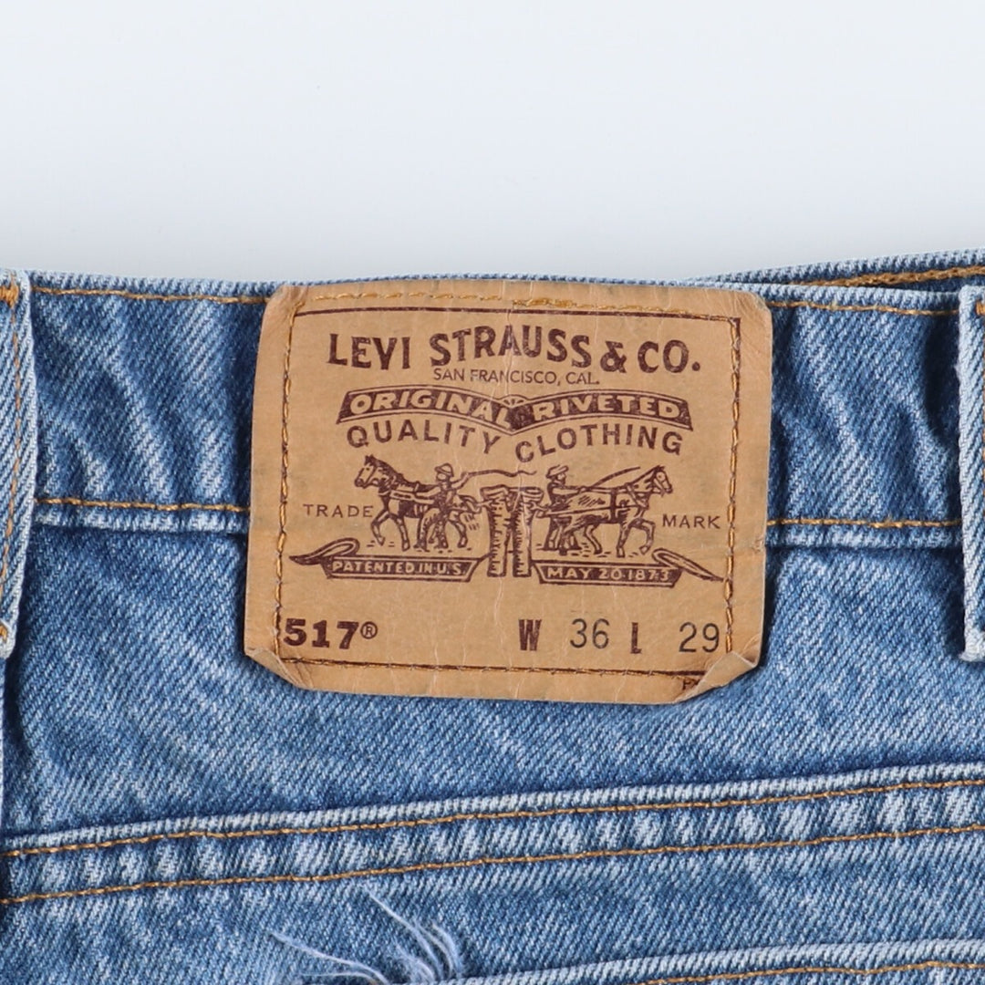 90'S Levi's 517 Orange Tab Bootcut Jeans Denim Pants Made in USA Men's W36 Vintage /eaa374554