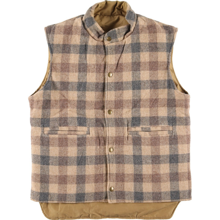 70'S WOOLRICH Reversible Vest Men's M Vintage /eaa375021