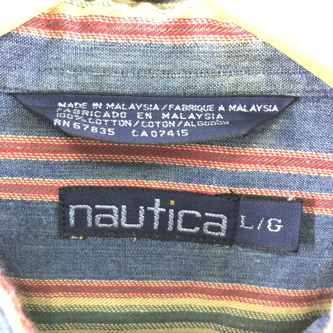 NAUTICA Oxford long sleeve striped shirt, men's XL /eaa375130