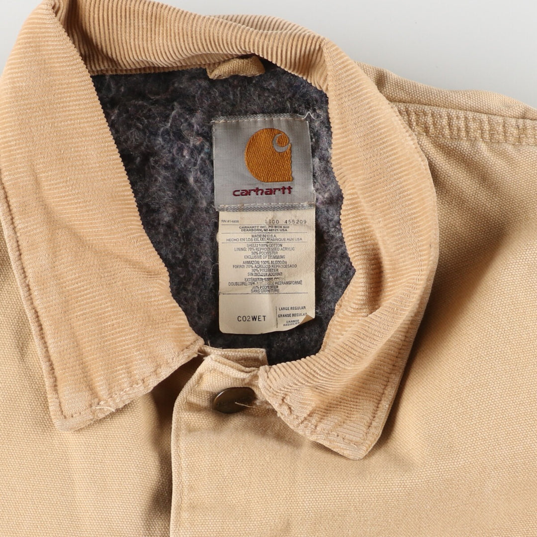 90'S Carhartt Michigan Chore Coat Duck Fabric Work Jacket Made in USA Men's XL Vintage /eaa375258