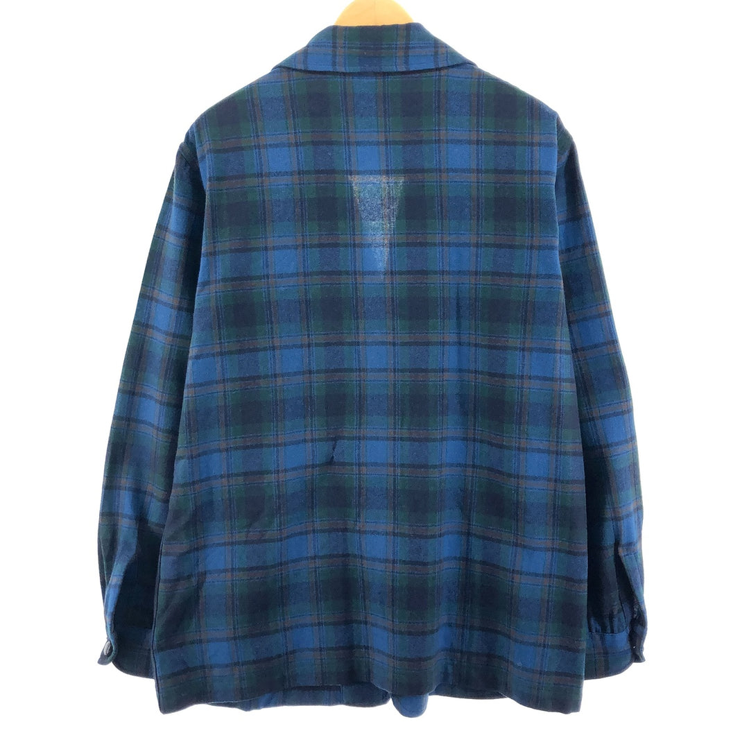 70's Pendleton Check Pattern Easy Jacket Tailored Jacket Made in USA Men's XL /eaa375315